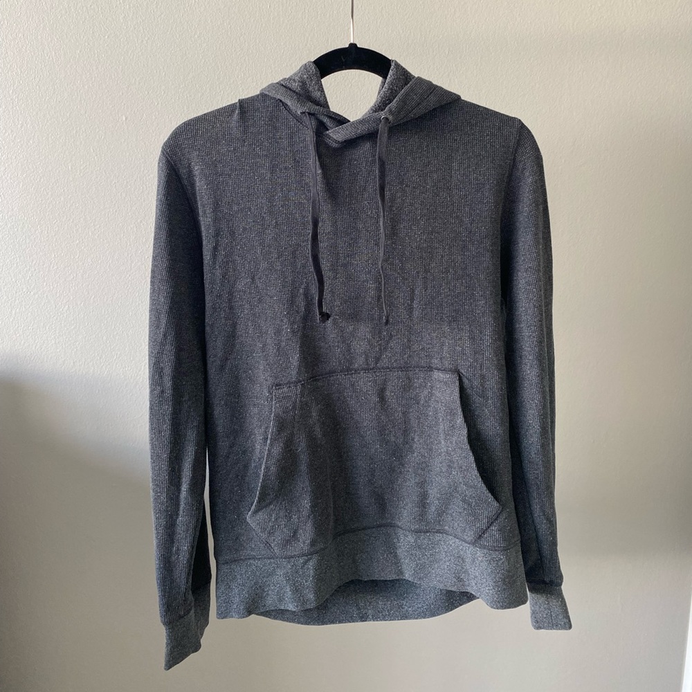 Grey Knit Hoodie